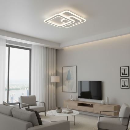 Brilagi - MODERN himmennettävä LED-kattovalaisin 80W/230V 3000-6000K 52,5x52,5 cm + kaukosäädin