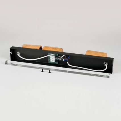 Brilagi - MODERN WOOD kohdevalaisin 3xGU10/8W/230V puu/musta