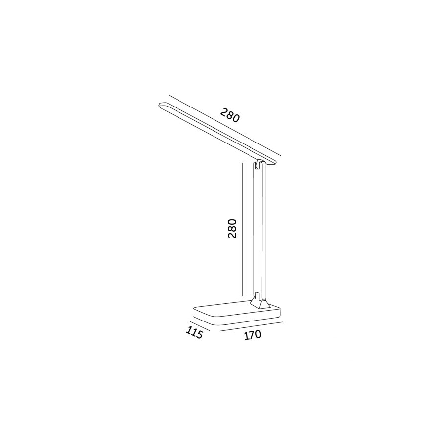 Brilagi - MODO himmennettävä LED-pöytälamppu LED/7W/230V 3000/4000/6500K musta