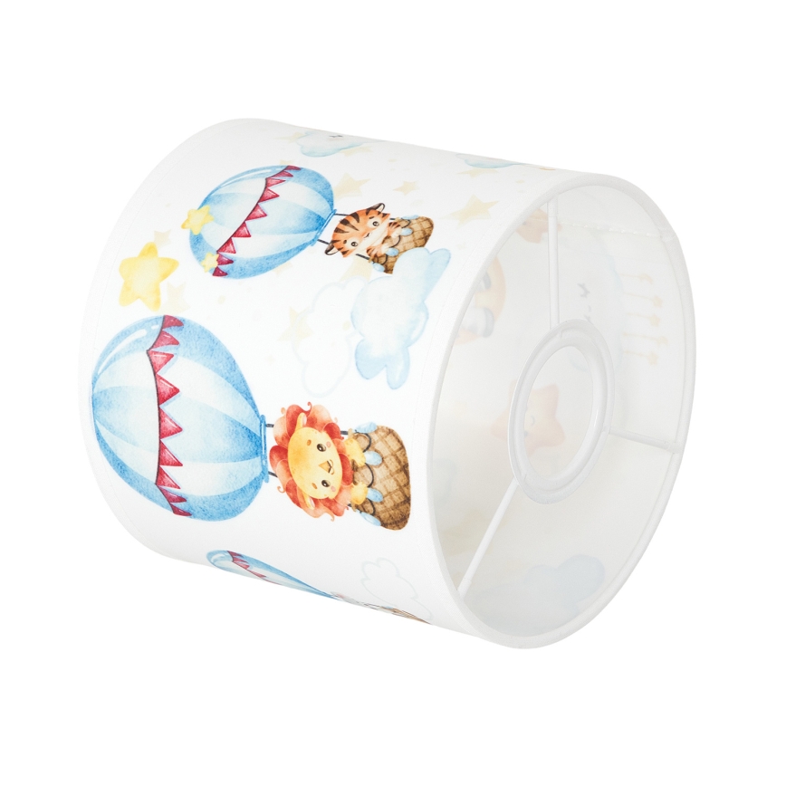 BRILAGI - Monikäyttöinen BOBO-varjostin E27, halkaisija 15 cm, valkoinen/eläinaiheinen