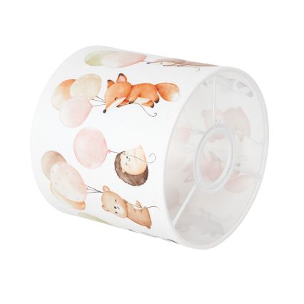 BRILAGI - Monikäyttöinen varjostin BOBO E27 Ø 15 cm valkoinen/eläinkuosi