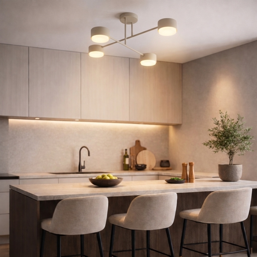 Brilagi - MONO LED-pintakiinnitteinen kattovalaisin 4xGX53/13W/230V beige