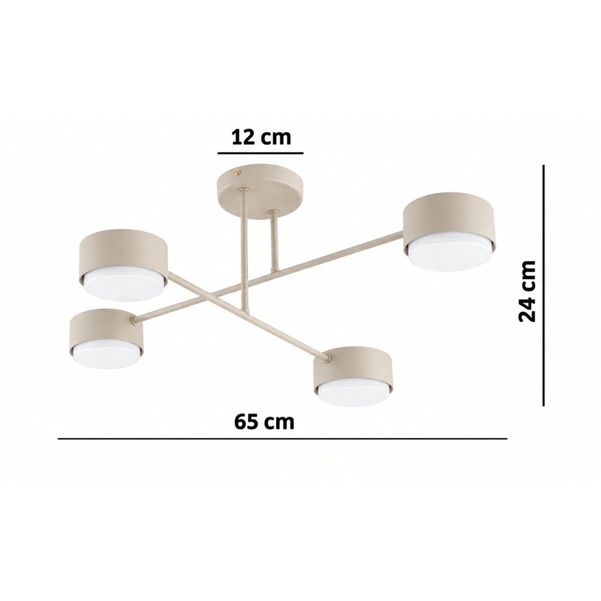 BRILAGI - MONO LED-pintakiinnitteinen kattovalaisin 4xGX53/30W/230V beige