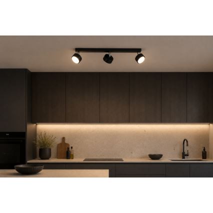 Brilagi - MONO LED-spottivalaisin 3xGX53/30W/230V, musta