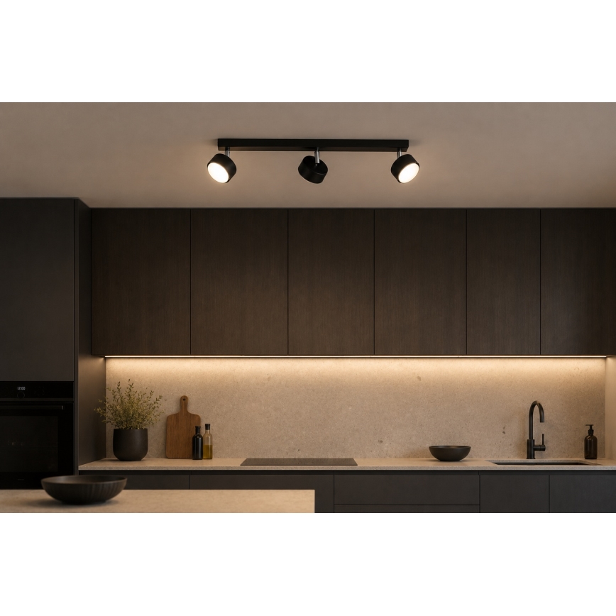 Brilagi - MONO LED-spottivalaisin 3xGX53/30W/230V, musta