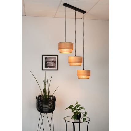 Brilagi - Montana Boho riippuvalaisin 3xE27/15W/230V ruskea/musta