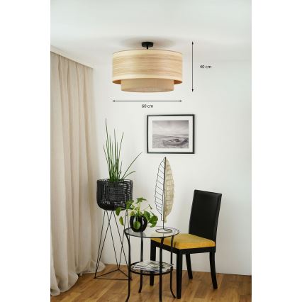 Brilagi - Kiinnitettävä kattovalaisin MONTANA BOHO 1xE27/15W/230V halkaisija 60 cm ruskea