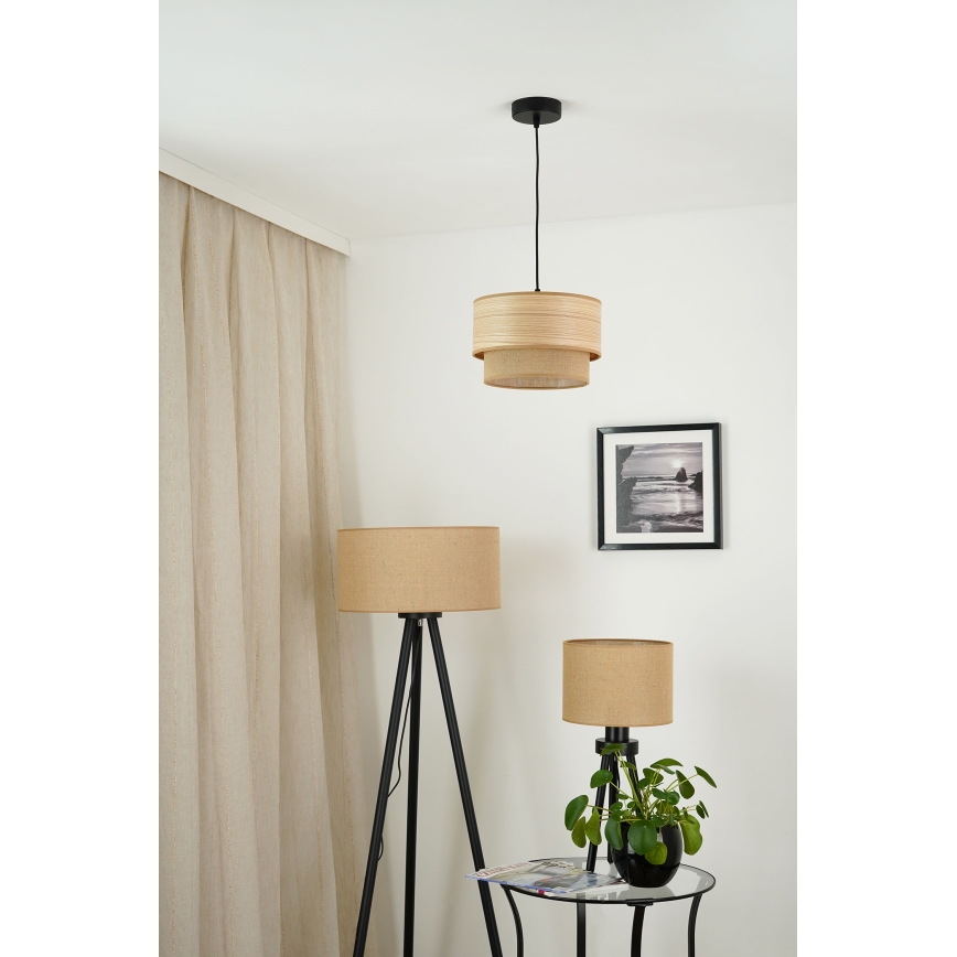Brilagi - Ripustettava kattovalaisin MONTANA BOHO 1xE27/15W/230V halkaisija 25 cm ruskea/musta