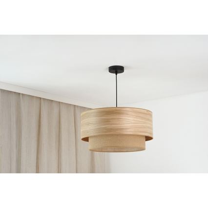 Brilagi - Ripustettava kattovalaisin MONTANA BOHO 1xE27/15W/230V halkaisija 45 cm ruskea/musta