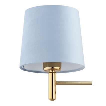 BRILAGI - MONTE varrellinen kattokruunu 5xE27/60W/230V sininen/kultainen