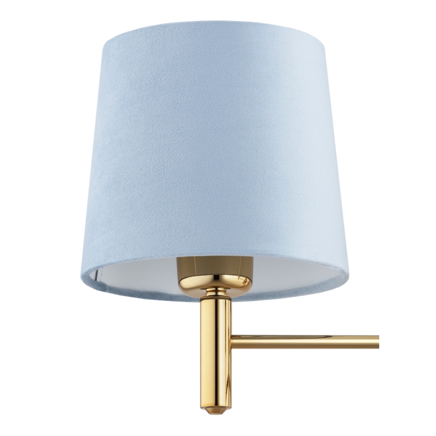 BRILAGI - MONTE varrellinen kattokruunu 5xE27/60W/230V sininen/kultainen