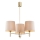 Brilagi - MONTE varrellinen riippuvalaisin 3xE27/15W/230V beige/kultainen
