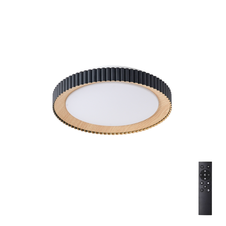 Brilagi - NEXO LED-himmennettävä kattovalaisin LED/48W/230V 3000-6000K musta halkaisija 43 cm + kaukosäädin