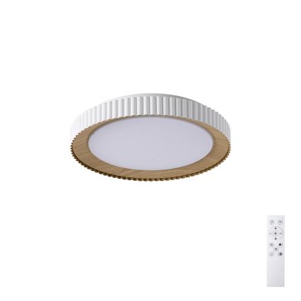 Brilagi - LED-himmennettävä kattovalaisin NEXO, 48 W, 230 V, 3000–6000 K, valkoinen, halkaisija 43 cm + kaukosäädin