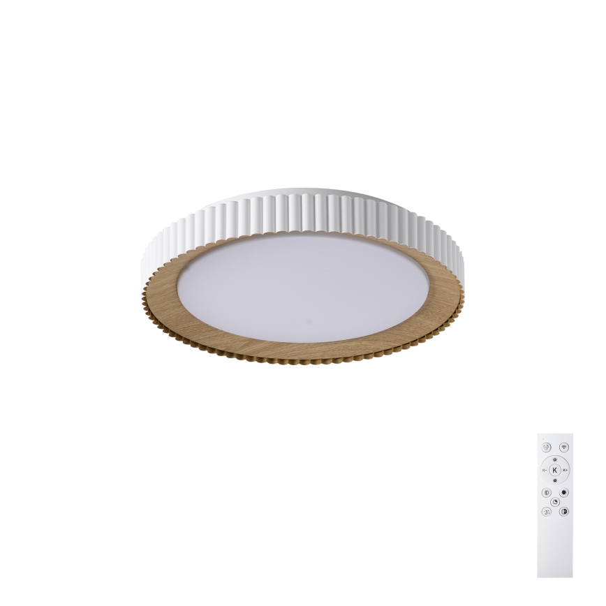 Brilagi - LED-himmennettävä kattovalaisin NEXO, 48 W, 230 V, 3000–6000 K, valkoinen, halkaisija 43 cm + kaukosäädin