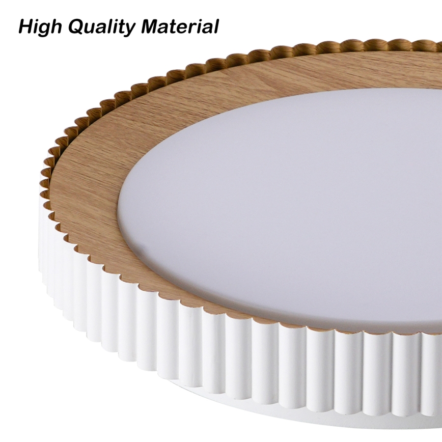 Brilagi - LED-himmennettävä kattovalaisin NEXO, 48 W, 230 V, 3000–6000 K, valkoinen, halkaisija 43 cm + kaukosäädin