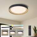 Brilagi - NEXO LED-himmennettävä kattovalaisin LED/48W/230V 3000-6000K musta halkaisija 43 cm + kaukosäädin