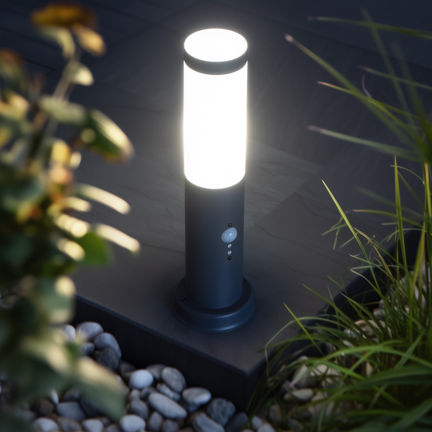 Brilagi - NOVA ulkovalaisin liiketunnistimella 1xE27/15W/230V 40 cm IP44 antrasiitti