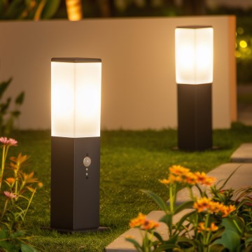 Brilagi - NOVA ulkovalaisin liiketunnistimella 1xE27/15W/230V 40 cm IP44 antrasiitti