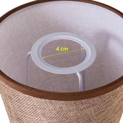 Brilagi - Yleissäädettävä varjostin NUBILA E27 13x9 cm ruskea