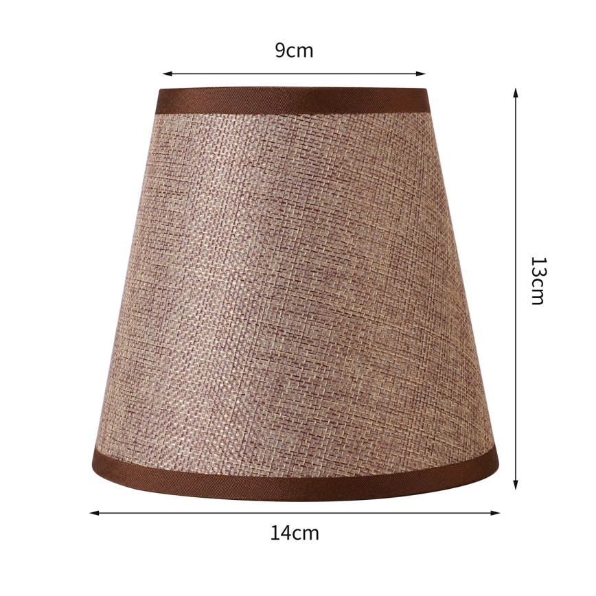 Brilagi - Yleissäädettävä varjostin NUBILA E27 13x9 cm ruskea