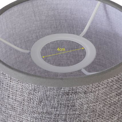 Brilagi - Universaali varjostin NUBILA E27 15,5x14 cm harmaa