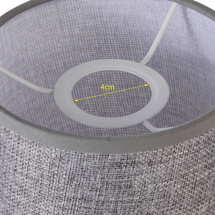 Brilagi - Universaali varjostin NUBILA E27 15,5x14 cm harmaa