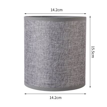 Brilagi - Universaali varjostin NUBILA E27 15,5x14 cm harmaa