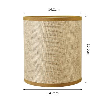 Brilagi - Yleinen varjostin NUBILA E27 15,5x14 cm vaaleanruskea