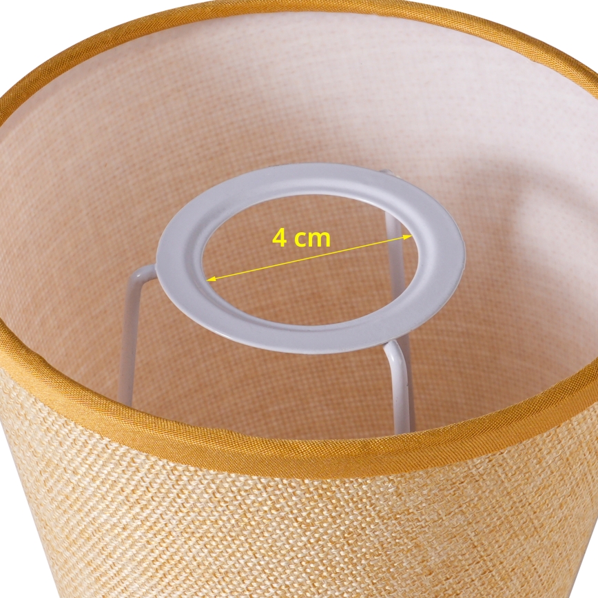 Brilagi - Yleinen varjostin NUBILA E27 13x9 cm vaaleanruskea