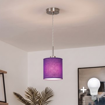 Brilagi - NUBILA LED-riippuvalaisin johdolla 1xE27/60W/230V halkaisija 14 cm violetti
