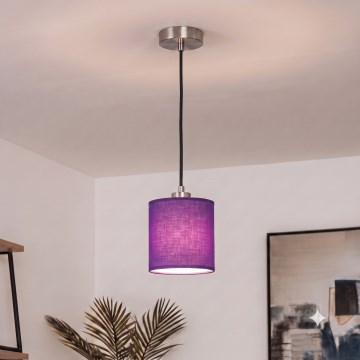 Brilagi - NUBILA LED-riippuvalaisin kaapelilla 1xE27/60W/230V halkaisija 14 cm musta/violetti