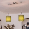 Brilagi - NUBILA LED-riippuvalaisin kaapelilla 2xE27/60W/230V, vihreä
