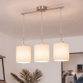 Brilagi - NUBILA LED-riippuvalaisin vaijereilla 3xE27/60W/230V kermanvärinen
