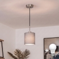 Brilagi - NUBILA LED-riippuvalaisin vaijerilla 1xE27/60W/230V halkaisija 14 cm musta/vaaleanharmaa