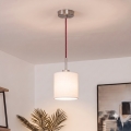 Brilagi - NUBILA LED-riippuvalaisin vaijerilla 1xE27/60W/230V, halkaisija 14 cm, punainen/valkoinen