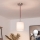 Brilagi - NUBILA LED-riippuvalaisin vaijerilla 1xE27/60W/230V, halkaisija 14 cm, punainen/valkoinen