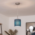 Brilagi - NUBILA LED-riippuvalaisin vaijerilla, 1xE27/60W/230V, halkaisija 14 cm, tummansininen