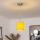 Brilagi - NUBILA LED-riippuvalaisin vaijerilla 1xE27/60W/230V Ø 14 cm keltainen