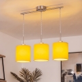 Brilagi - NUBILA LED-riippuvalaisin vaijerilla 3xE27/60W/230V, keltainen
