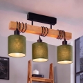 BRILAGI - NUBILA pintakiinnitteinen kattovalaisin 3xE27/60W/230V mänty/vihreä