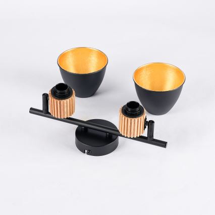 Brilagi - ODENSE-kohdevalaisin 2xE14/10W/230V puu/musta