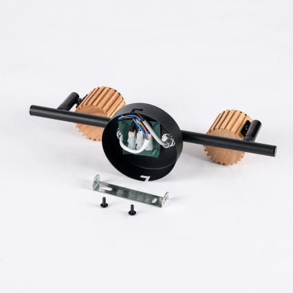 Brilagi - ODENSE-kohdevalaisin 2xE14/10W/230V puu/musta