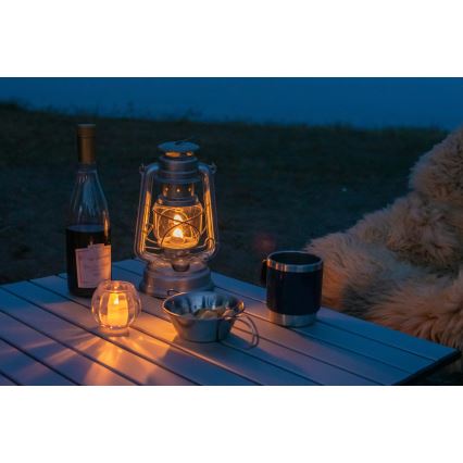 Brilagi - Öljylamppu LANTERN 28 cm hopea