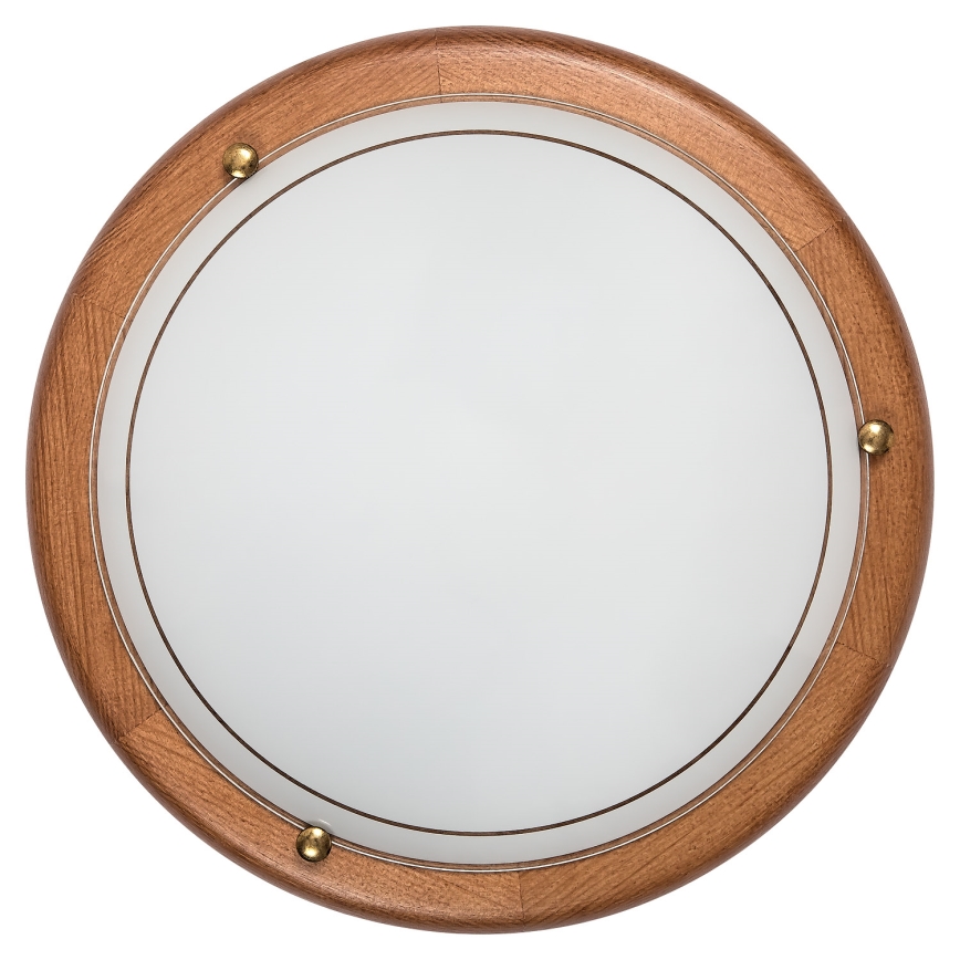 Brilagi - ORBIS-kattovalaisin 1xE27/60W/230V, halkaisija 30 cm, mänty