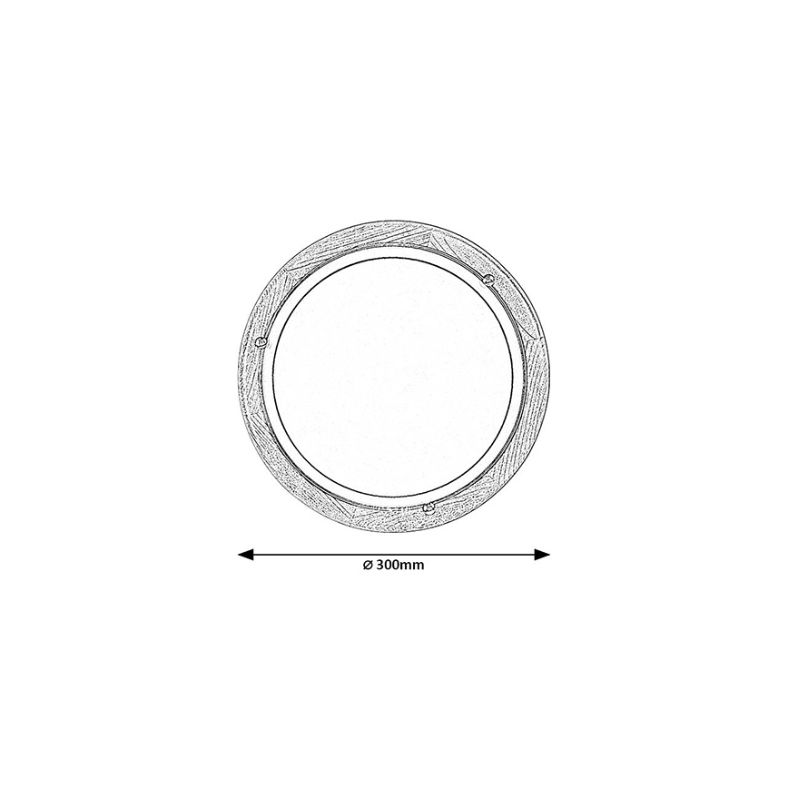 Brilagi - ORBIS-kattovalaisin 1xE27/60W/230V, halkaisija 30 cm, mänty