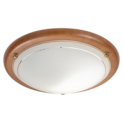 Brilagi - ORBIS-kattovalaisin 1xE27/60W/230V, halkaisija 30 cm, mänty
