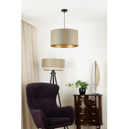 Brilagi - Ripustettava kattovalaisin OREGON ROLLER VEGE 1xE27/15W/230V halkaisija 45 cm harmaa