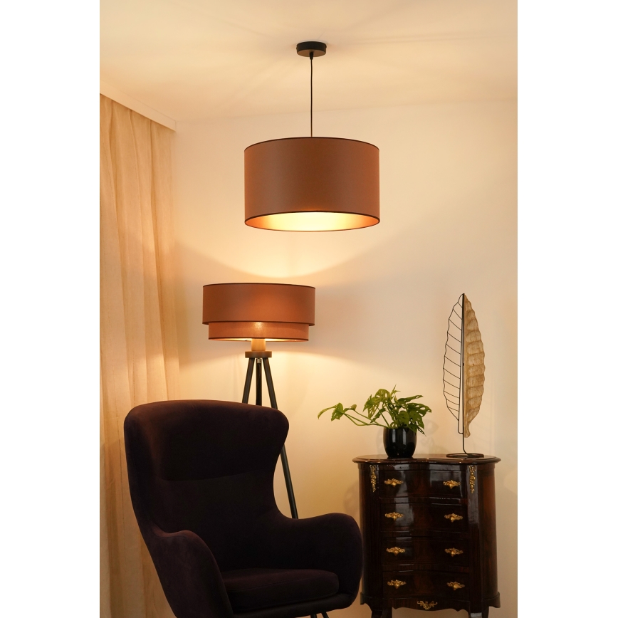 Brilagi - Oregon Roller Vege riippuvalaisin 1xE27/15W/230V Ø 45 cm ruskea