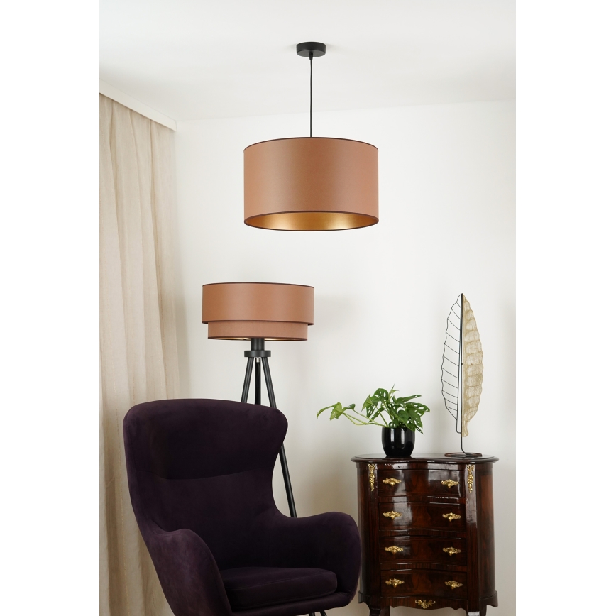 Brilagi - Oregon Roller Vege riippuvalaisin 1xE27/15W/230V Ø 45 cm ruskea